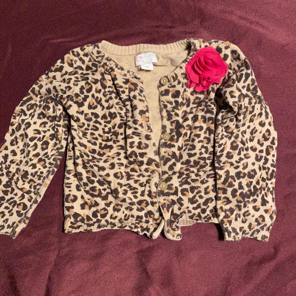 Children’s Place Leopard Print Cardigan